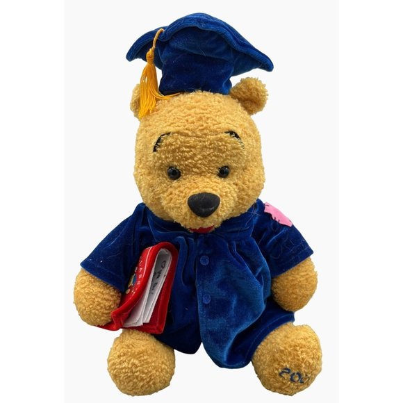 Walt Disney Winnie the Pooh 2001 Graduate Bear Soft Plush Toy Bear - Picture 2 of 16